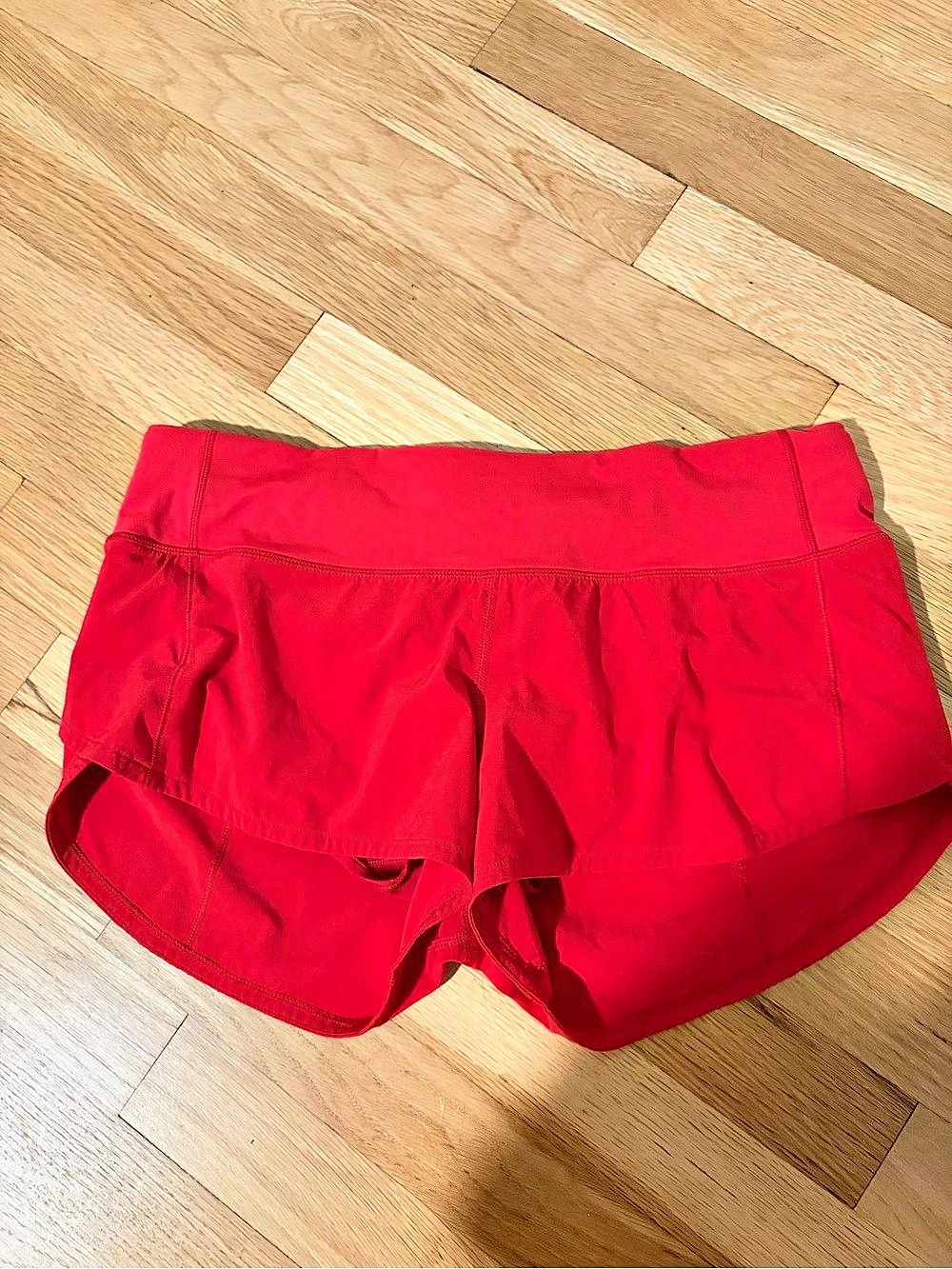 Lululemon Tracker Short Red Athletic Shorts